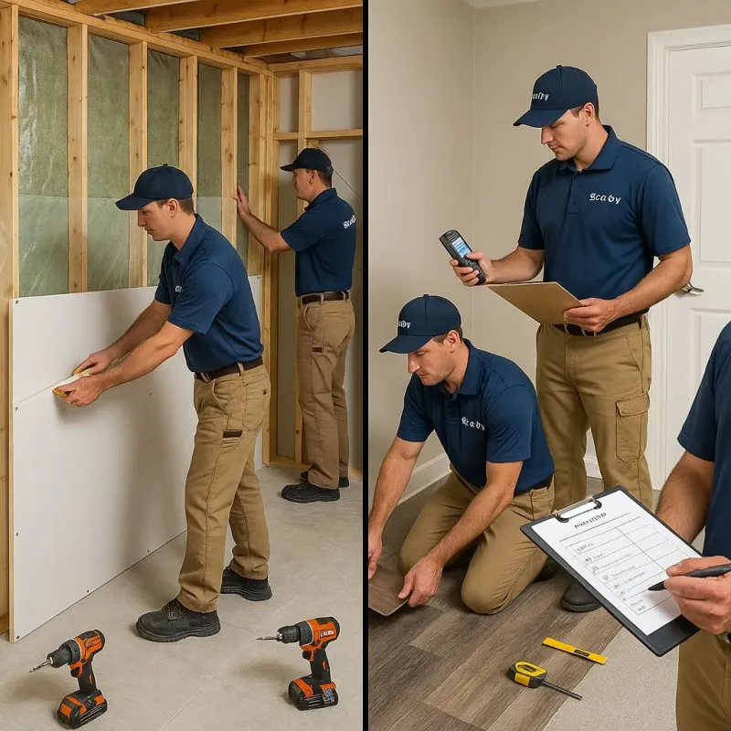 Repairs and Reconstruction process in West Richland, WA